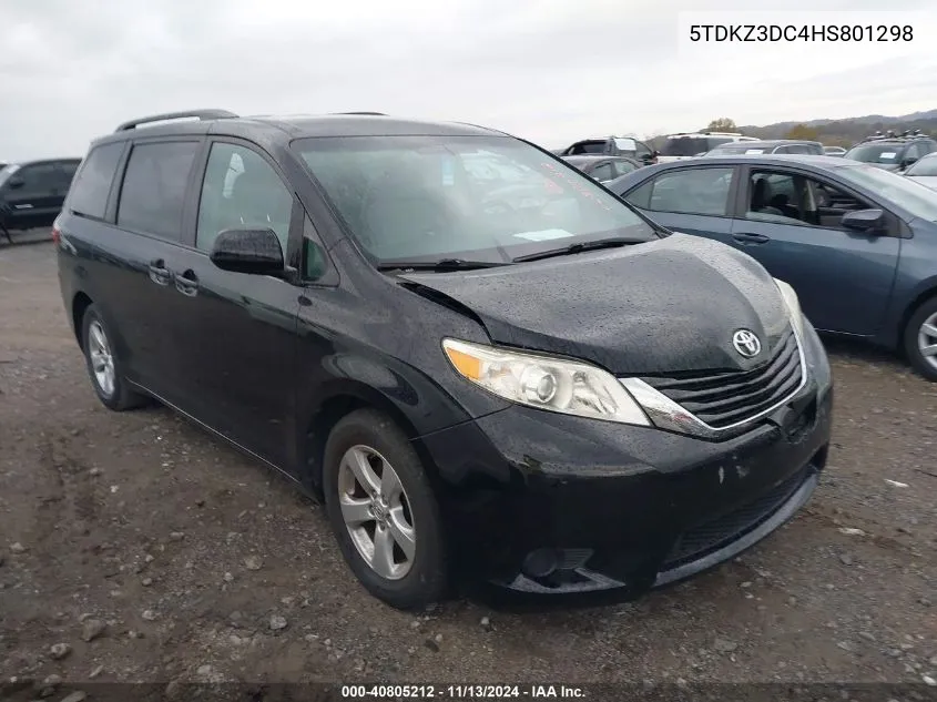 2017 Toyota Sienna Le 8 Passenger VIN: 5TDKZ3DC4HS801298 Lot: 40805212