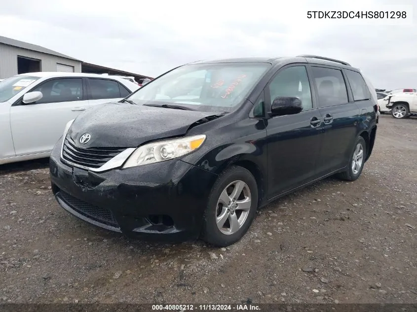 2017 Toyota Sienna Le 8 Passenger VIN: 5TDKZ3DC4HS801298 Lot: 40805212