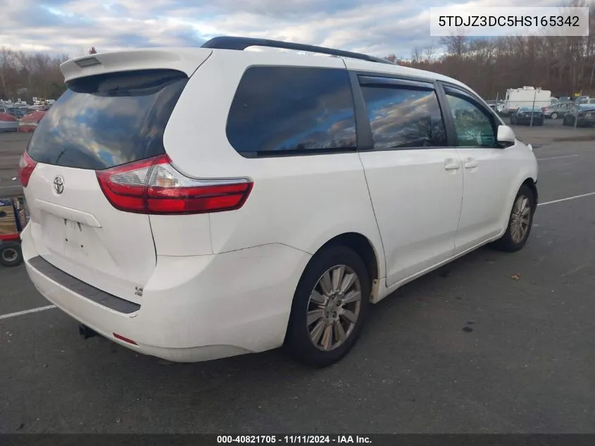 2017 Toyota Sienna Le 7 Passenger VIN: 5TDJZ3DC5HS165342 Lot: 40821705