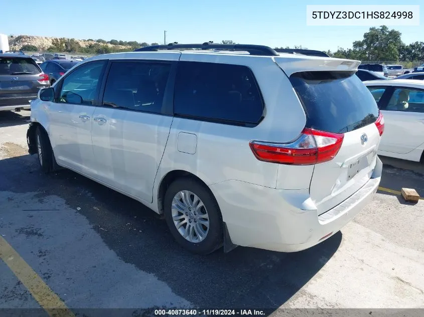 2017 Toyota Sienna Xle/Limited VIN: 5TDYZ3DC1HS824998 Lot: 40873640