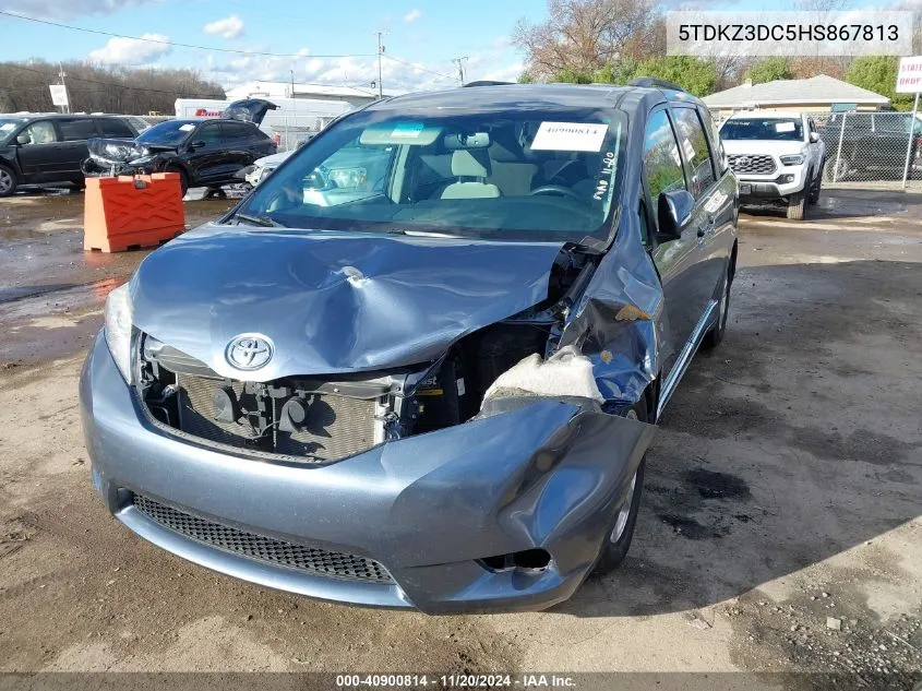 2017 Toyota Sienna Le 8 Passenger VIN: 5TDKZ3DC5HS867813 Lot: 40900814