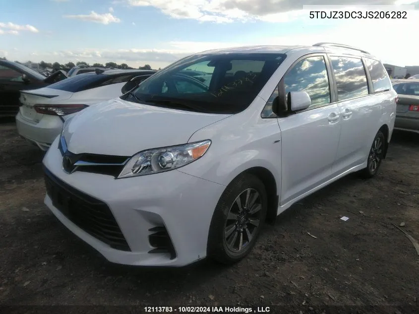 2018 Toyota Sienna VIN: 5TDJZ3DC3JS206282 Lot: 12113783