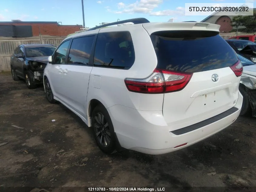 2018 Toyota Sienna VIN: 5TDJZ3DC3JS206282 Lot: 12113783