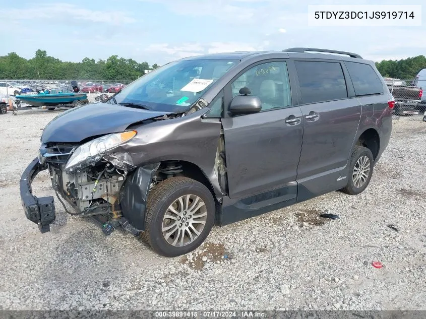 5TDYZ3DC1JS919714 2018 Toyota Sienna Xle 8 Passenger