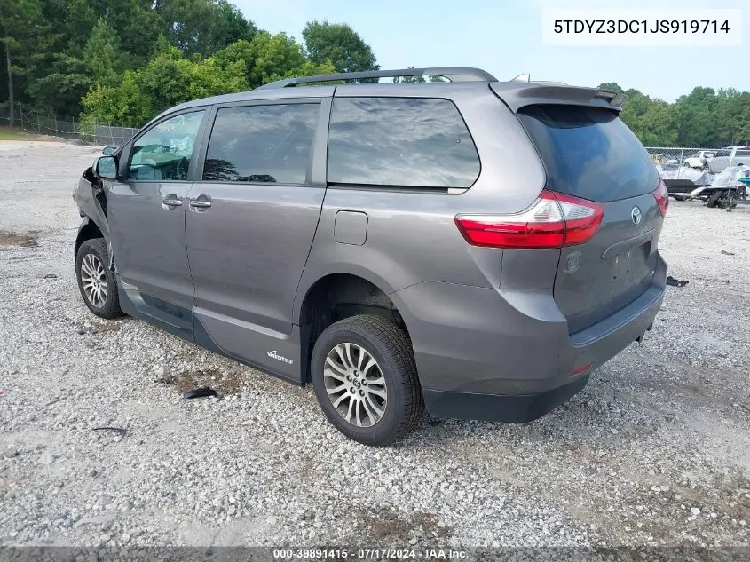 5TDYZ3DC1JS919714 2018 Toyota Sienna Xle 8 Passenger