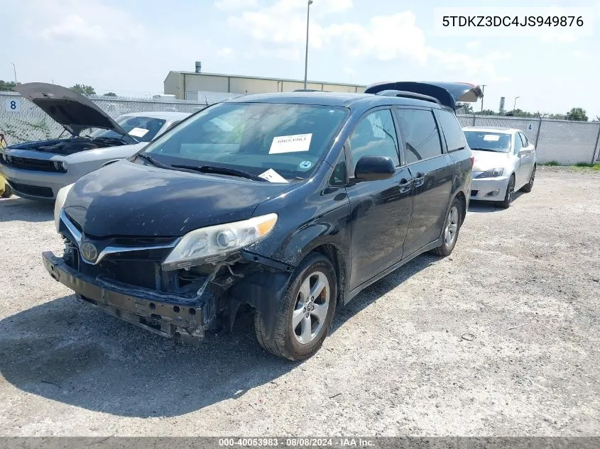 5TDKZ3DC4JS949876 2018 Toyota Sienna Le