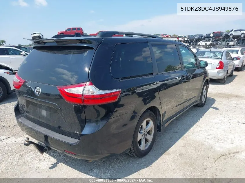 5TDKZ3DC4JS949876 2018 Toyota Sienna Le