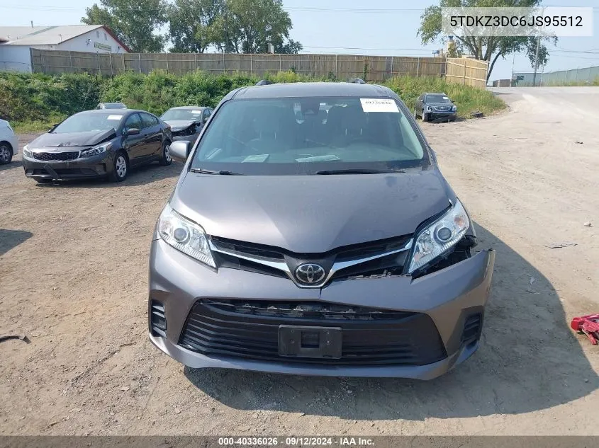 5TDKZ3DC6JS95512 2018 Toyota Sienna Le