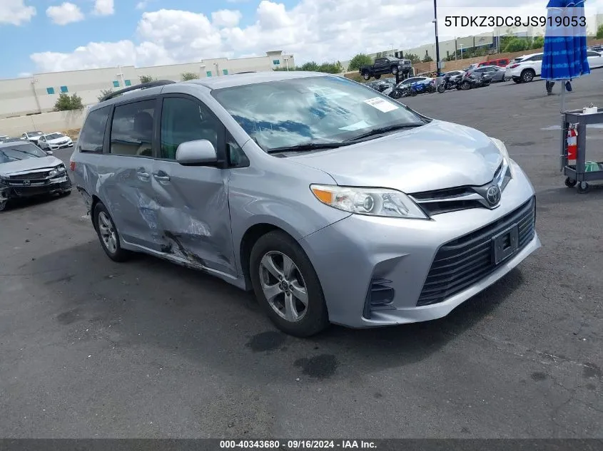 5TDKZ3DC8JS919053 2018 Toyota Sienna Le 8 Passenger