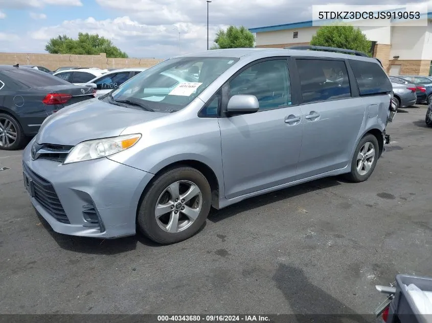 5TDKZ3DC8JS919053 2018 Toyota Sienna Le 8 Passenger