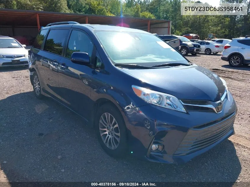 2018 Toyota Sienna Xle 7 Passenger VIN: 5TDYZ3DC6JS958461 Lot: 40378156