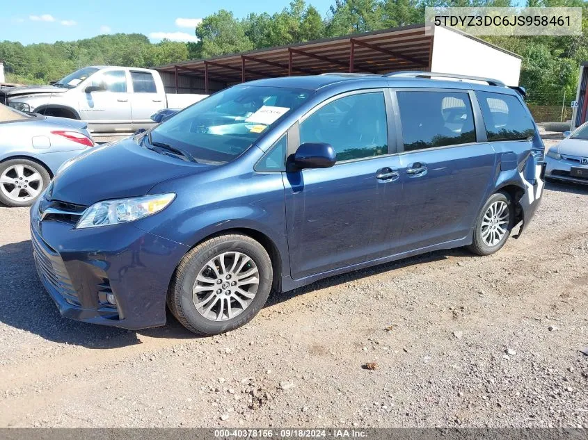 5TDYZ3DC6JS958461 2018 Toyota Sienna Xle 7 Passenger