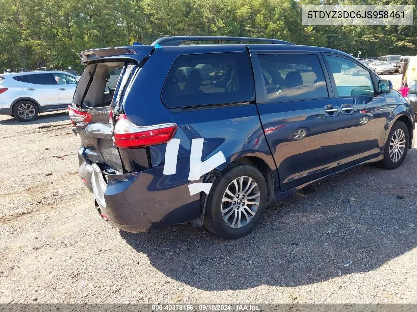 5TDYZ3DC6JS958461 2018 Toyota Sienna Xle 7 Passenger