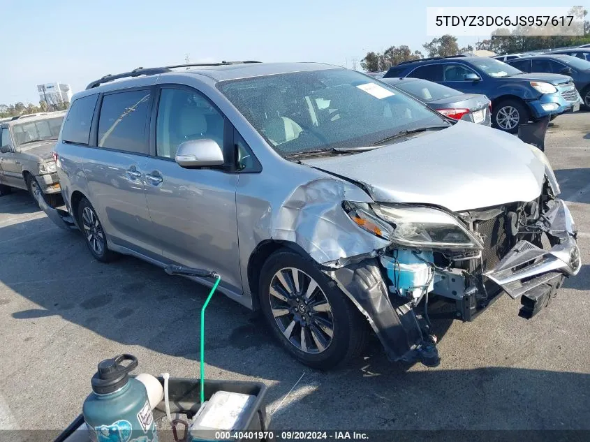 2018 Toyota Sienna Limited 7 Passenger VIN: 5TDYZ3DC6JS957617 Lot: 40401970