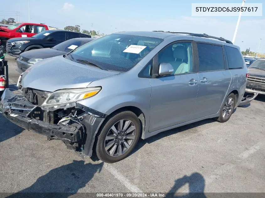 2018 Toyota Sienna Limited 7 Passenger VIN: 5TDYZ3DC6JS957617 Lot: 40401970