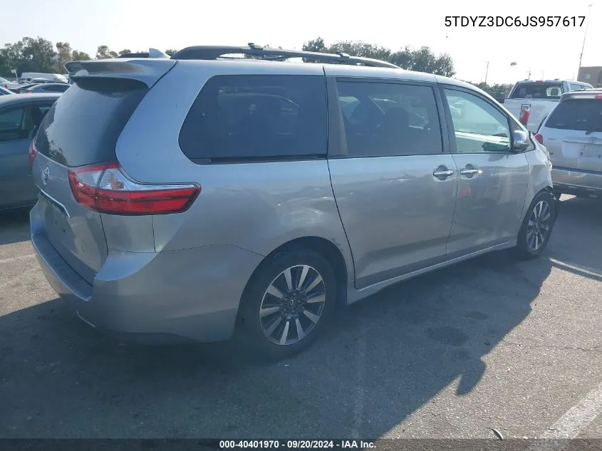 2018 Toyota Sienna Limited 7 Passenger VIN: 5TDYZ3DC6JS957617 Lot: 40401970