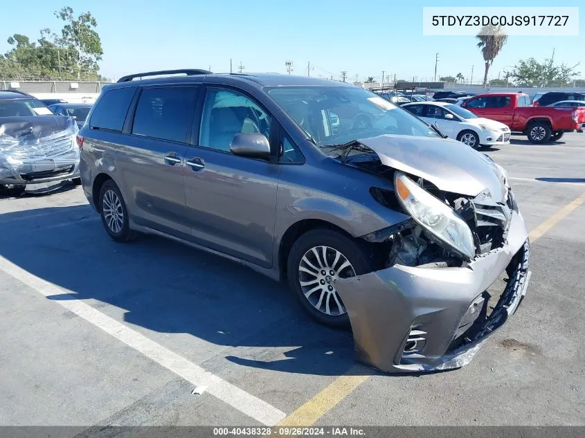 5TDYZ3DC0JS917727 2018 Toyota Sienna Xle 8 Passenger