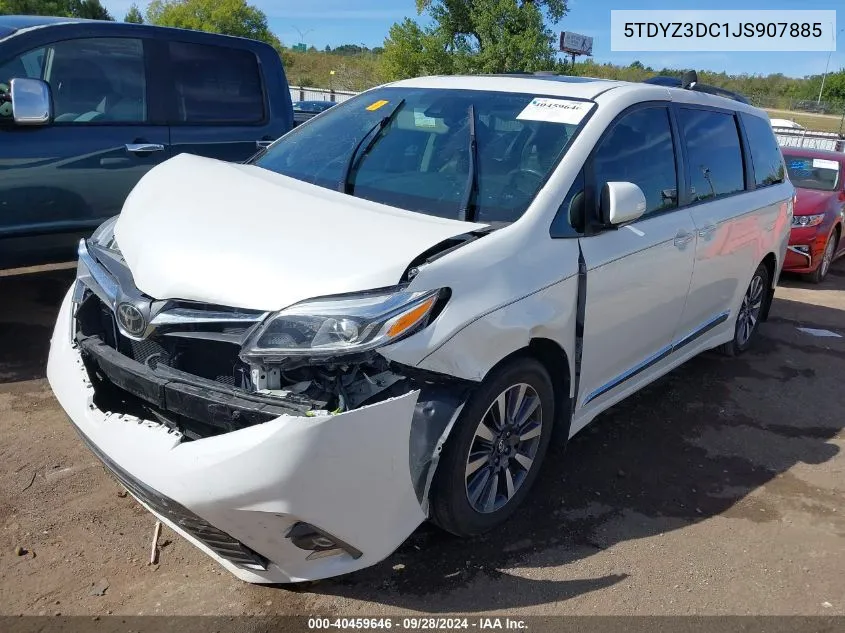 5TDYZ3DC1JS907885 2018 Toyota Sienna Xle/Xle Premium/Limited/Limited Premium