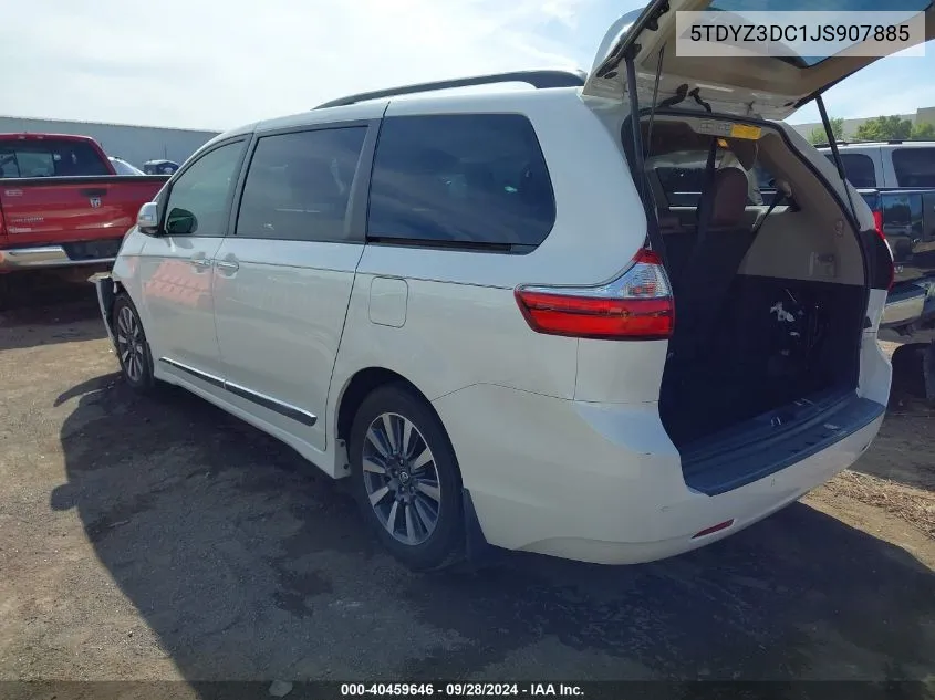 5TDYZ3DC1JS907885 2018 Toyota Sienna Xle/Xle Premium/Limited/Limited Premium