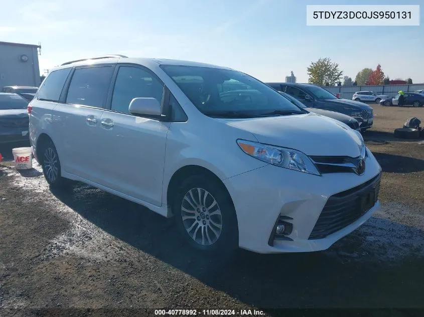 2018 Toyota Sienna Xle 8 Passenger VIN: 5TDYZ3DC0JS950131 Lot: 40778992