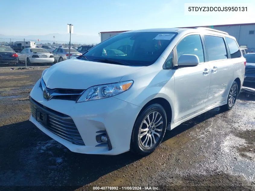 2018 Toyota Sienna Xle 8 Passenger VIN: 5TDYZ3DC0JS950131 Lot: 40778992