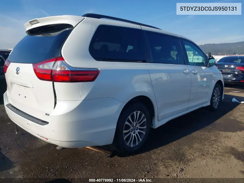 2018 Toyota Sienna Xle 8 Passenger VIN: 5TDYZ3DC0JS950131 Lot: 40778992