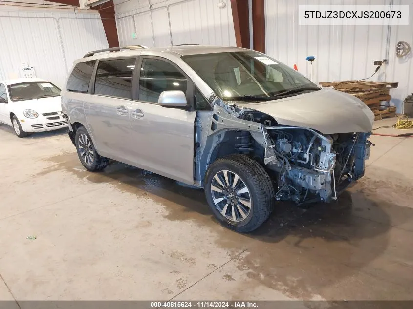 2018 Toyota Sienna Le 7 Passenger VIN: 5TDJZ3DCXJS200673 Lot: 40815624