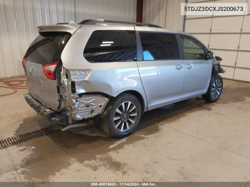 2018 Toyota Sienna Le 7 Passenger VIN: 5TDJZ3DCXJS200673 Lot: 40815624