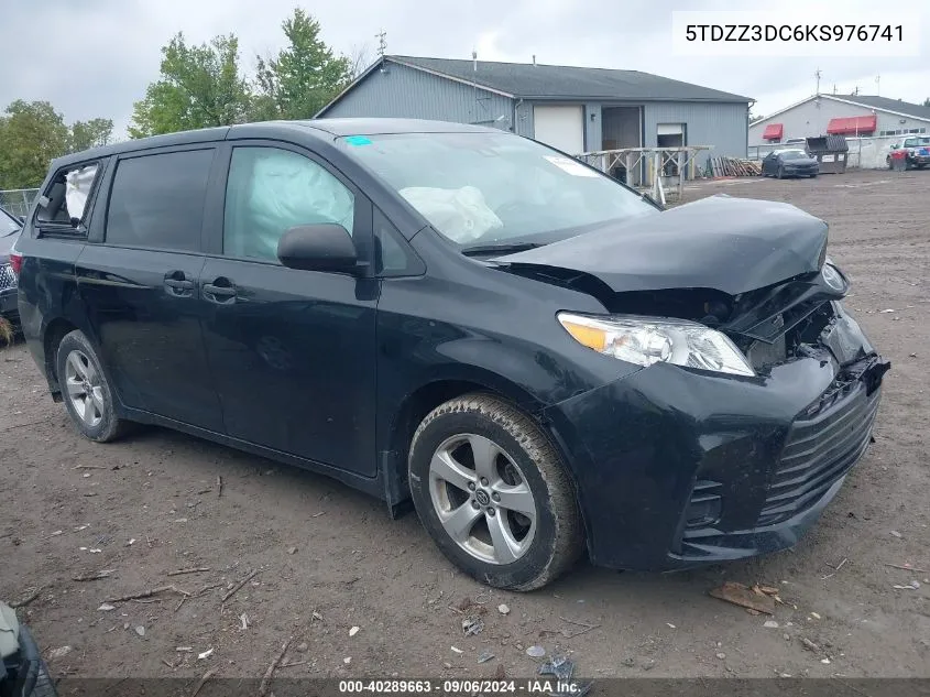 5TDZZ3DC6KS976741 2019 Toyota Sienna L 7 Passenger