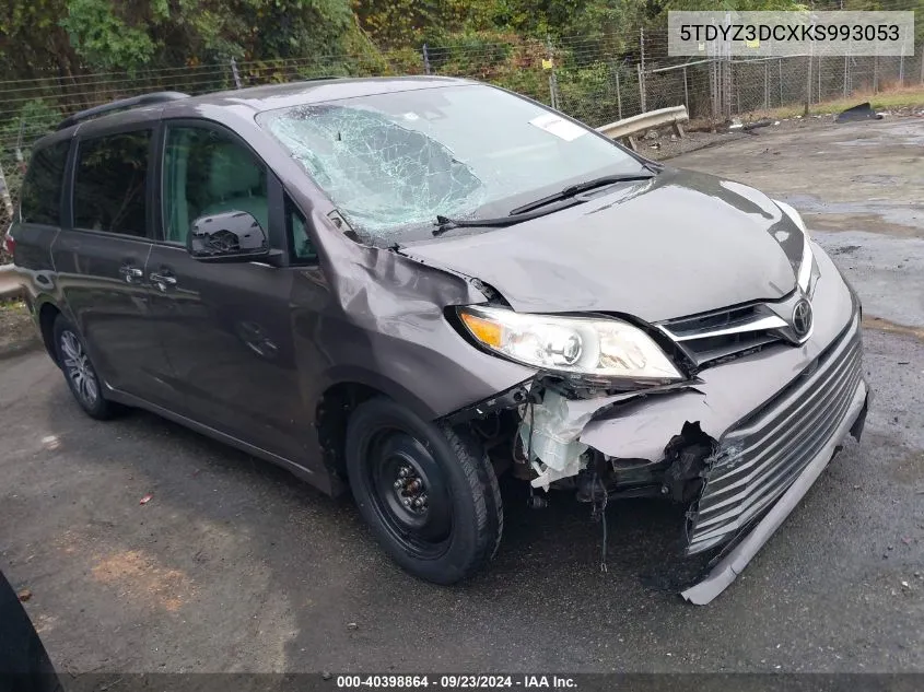 2019 Toyota Sienna Xle 8 Passenger VIN: 5TDYZ3DCXKS993053 Lot: 40398864