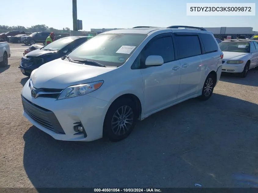 2019 Toyota Sienna Xle 8 Passenger VIN: 5TDYZ3DC3KS009872 Lot: 40501054