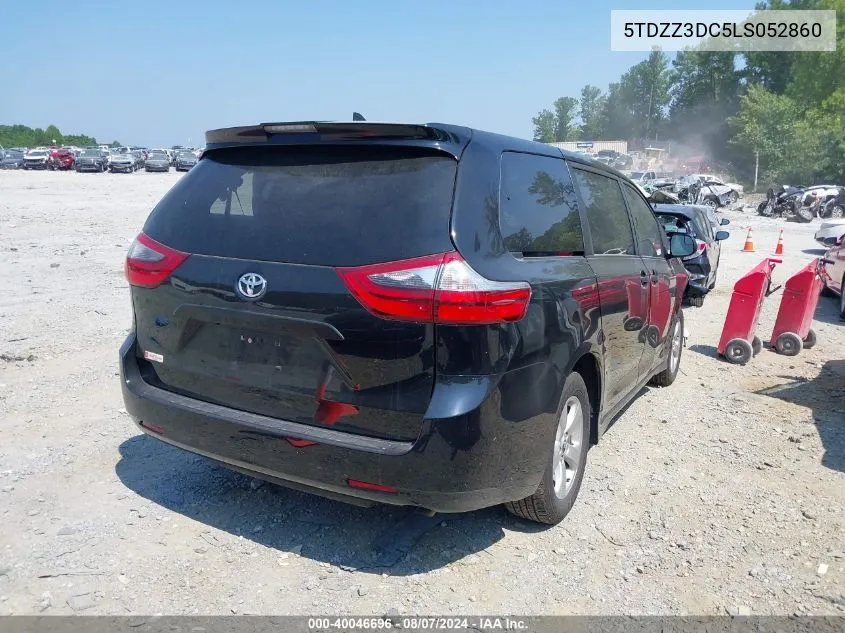 2020 Toyota Sienna L VIN: 5TDZZ3DC5LS052860 Lot: 40046696