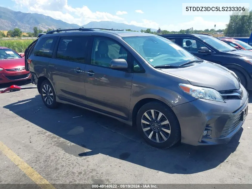 2020 Toyota Sienna Xle VIN: 5TDDZ3DC5LS233306 Lot: 40140622