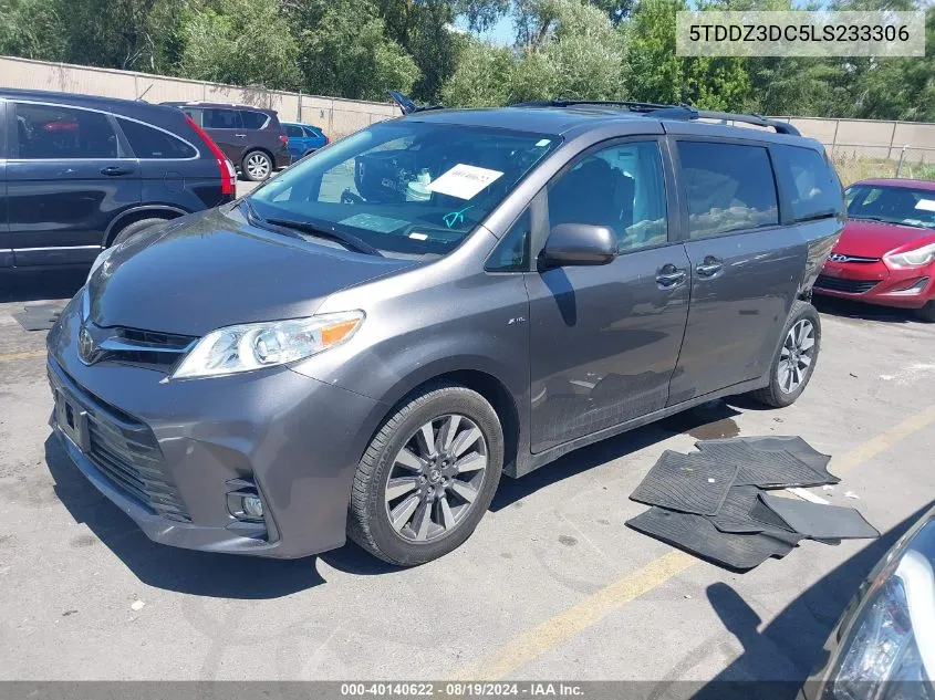 2020 Toyota Sienna Xle VIN: 5TDDZ3DC5LS233306 Lot: 40140622