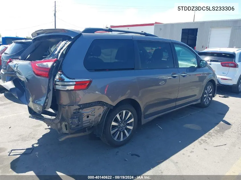 2020 Toyota Sienna Xle VIN: 5TDDZ3DC5LS233306 Lot: 40140622