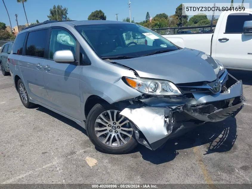 2020 Toyota Sienna Xle VIN: 5TDYZ3DC7LS041659 Lot: 40208996