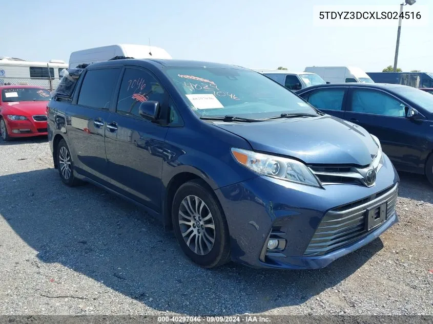 2020 Toyota Sienna Xle VIN: 5TDYZ3DCXLS024516 Lot: 40297046