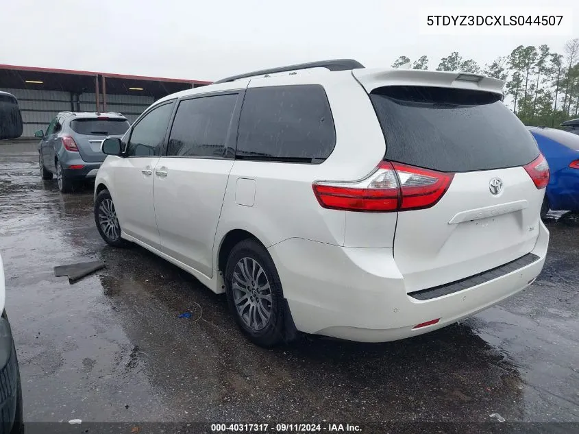 5TDYZ3DCXLS044507 2020 Toyota Sienna Xle/Xle Premium/Limited/L