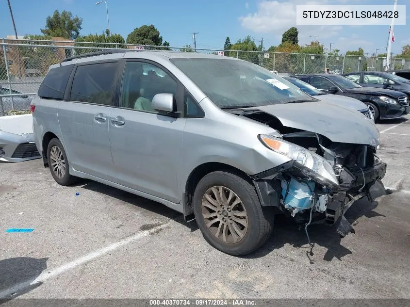 2020 Toyota Sienna Xle VIN: 5TDYZ3DC1LS048428 Lot: 40370734