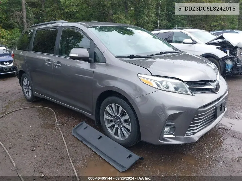 2020 Toyota Sienna Limited Premium VIN: 5TDDZ3DC6LS242015 Lot: 40405144