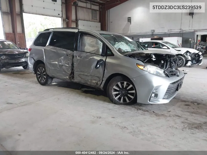 2020 Toyota Sienna Xle VIN: 5TDDZ3DC3LS239539 Lot: 40412482