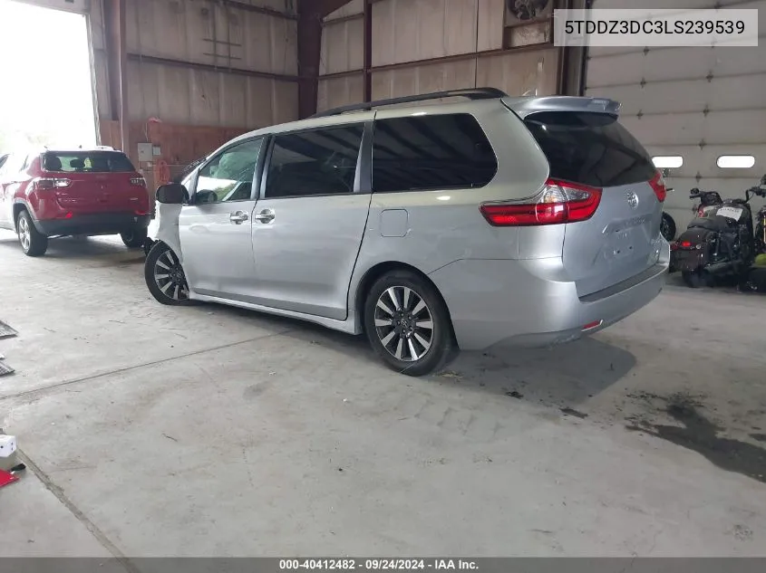 2020 Toyota Sienna Xle VIN: 5TDDZ3DC3LS239539 Lot: 40412482