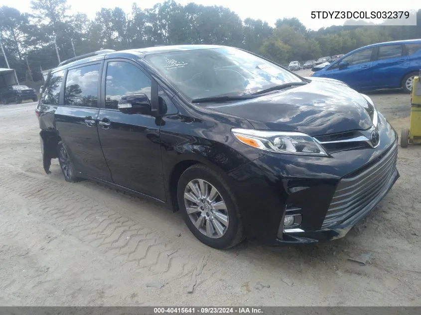 2020 Toyota Sienna Limited Premium VIN: 5TDYZ3DC0LS032379 Lot: 40852099