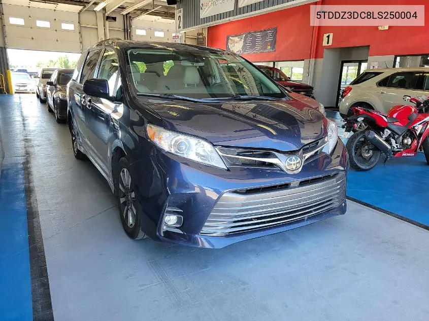 2020 Toyota Sienna Xle VIN: 5TDDZ3DC8LS250004 Lot: 40437372