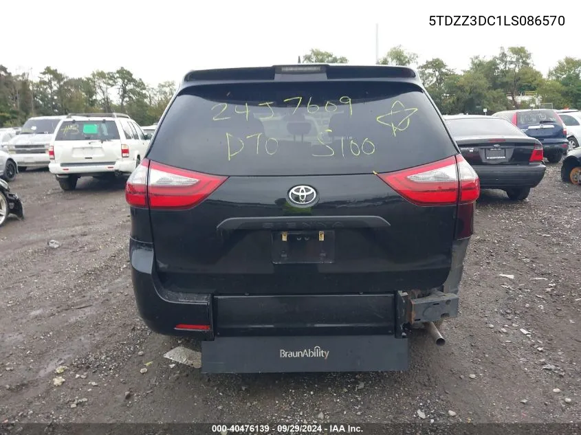 5TDZZ3DC1LS086570 2020 Toyota Sienna L