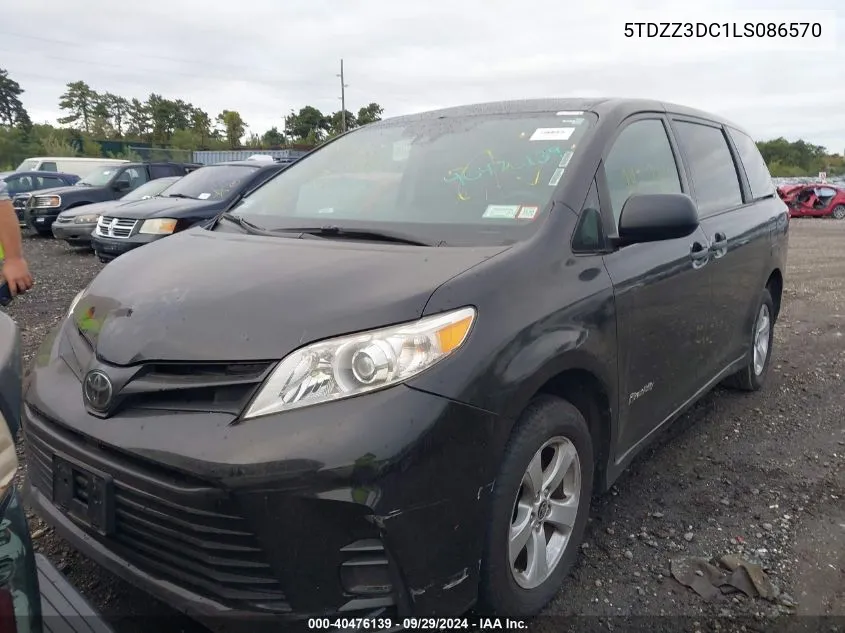 5TDZZ3DC1LS086570 2020 Toyota Sienna L