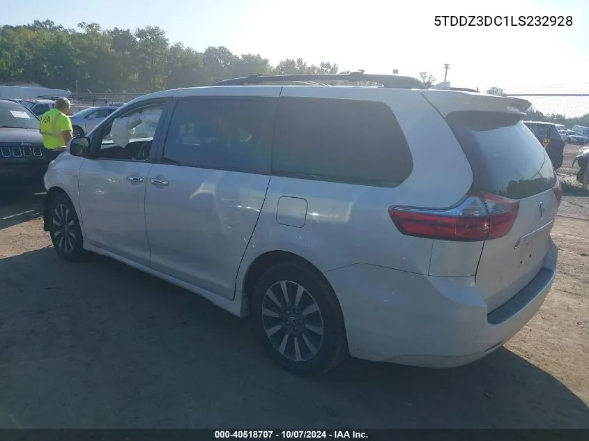 2020 Toyota Sienna Xle/Xle Premium/Limited/L VIN: 5TDDZ3DC1LS232928 Lot: 40518707