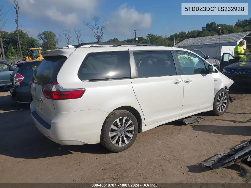 2020 Toyota Sienna Xle/Xle Premium/Limited/L VIN: 5TDDZ3DC1LS232928 Lot: 40518707