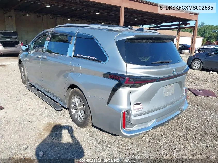 2021 Toyota Sienna Le VIN: 5TDKSKFCXMS002535 Lot: 40289802