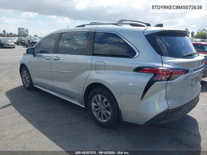 5TDYRKEC8MS072638 2021 Toyota Sienna Xle